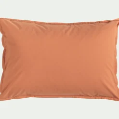 alinea Taie D'Oreiller*Lot de 2 taies d'oreiller en percale de coton - brun rustrel 50x70cm Marron