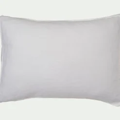 alinea Taie D'Oreiller*Lot de 2 taies d'oreiller en lin lavé - capelan 50x70cm Blanc