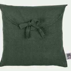 alinea Taie D'Oreiller*Lot de 2 taies d'oreiller en lin lavé - cèdre 50x70cm Vert