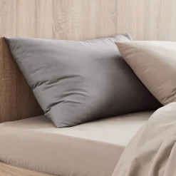 alinea Taie D'Oreiller*Lot de 2 taies d'oreiller en coton - restanque 50x70cm Gris