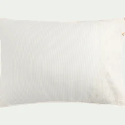 alinea Taie D'Oreiller*Lot de 2 taies d'oreiller en lin et coton 50x70cm avec motif argan - Jaune