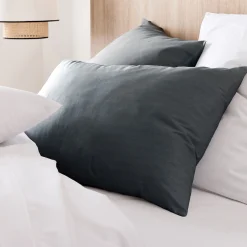 alinea Taie D'Oreiller*Lot de 2 taies d'oreiller en coton - calabrun 50x70cm Gris