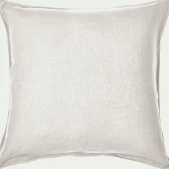 alinea Taie D'Oreiller*Lot de 2 taies d'oreiller en lin lavé - capelan 65x65cm Blanc