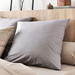 alinea Taie D'Oreiller*Lot de 2 taies d'oreiller en coton - restanque 65x65cm Gris