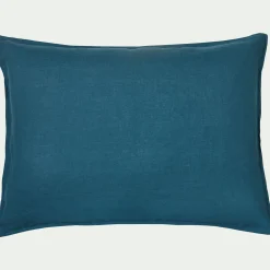 alinea Taie D'Oreiller*Lot de 2 taies d'oreiller en lin lavé 50x70cm - figuerolles Bleu