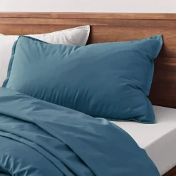alinea Taie D'Oreiller*Lot de 2 taies d'oreiller en percale de coton - figuerolles 50x70cm Bleu