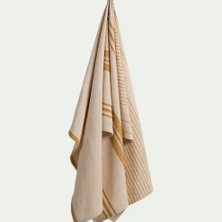 alinea Tablier Et Torchon*Lot de 3 torchons rayés en coton - beige et 50x70cm Jaune