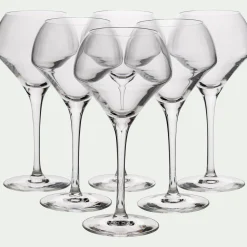 alinea Verre À Pied|Verre À Vin*Lot de 6 verres à pied en cristallin 37cl - Transparent