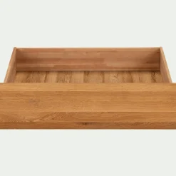 alinea Tiroir Et Bout De Lit*Lot de deux tiroirs de rangement en bois pour lit RENO - Bois clair