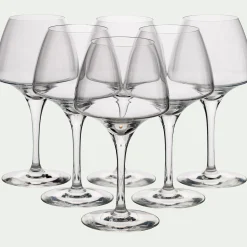 alinea Verre À Pied|Verre À Vin*Lots de 6 verres à pied en cristallin 32cl - Transparent