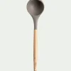 alinea Ustensile De Cuisine|Couvert De Service*Louche en bois et silicone - brun terre ombre