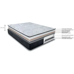 alinea Matelas 140X190 Cm|Literie By Alinea*Matelas à ressorts ensachés accueil enveloppant 140x190cm Blanc