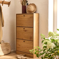 alinea Meuble D'Entrée*Meuble à chaussures en bois - Bois clair