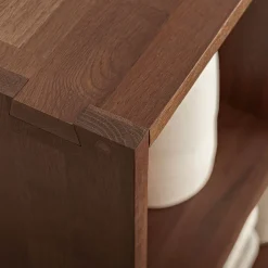 alinea Rangement À Composer|Bibliothèque Et Étagère*Meuble bas à 3 cases en chêne massif - bois clair Bois foncé