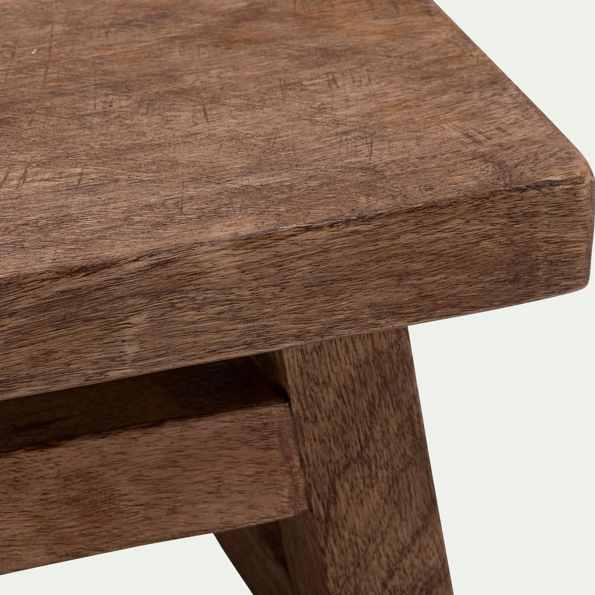 alinea Bout De Canapé*Meuble d'appoint en bois de manguier - Bois foncé