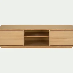 alinea Meuble Tv*Meuble TV en bois 2 portes - Bois clair