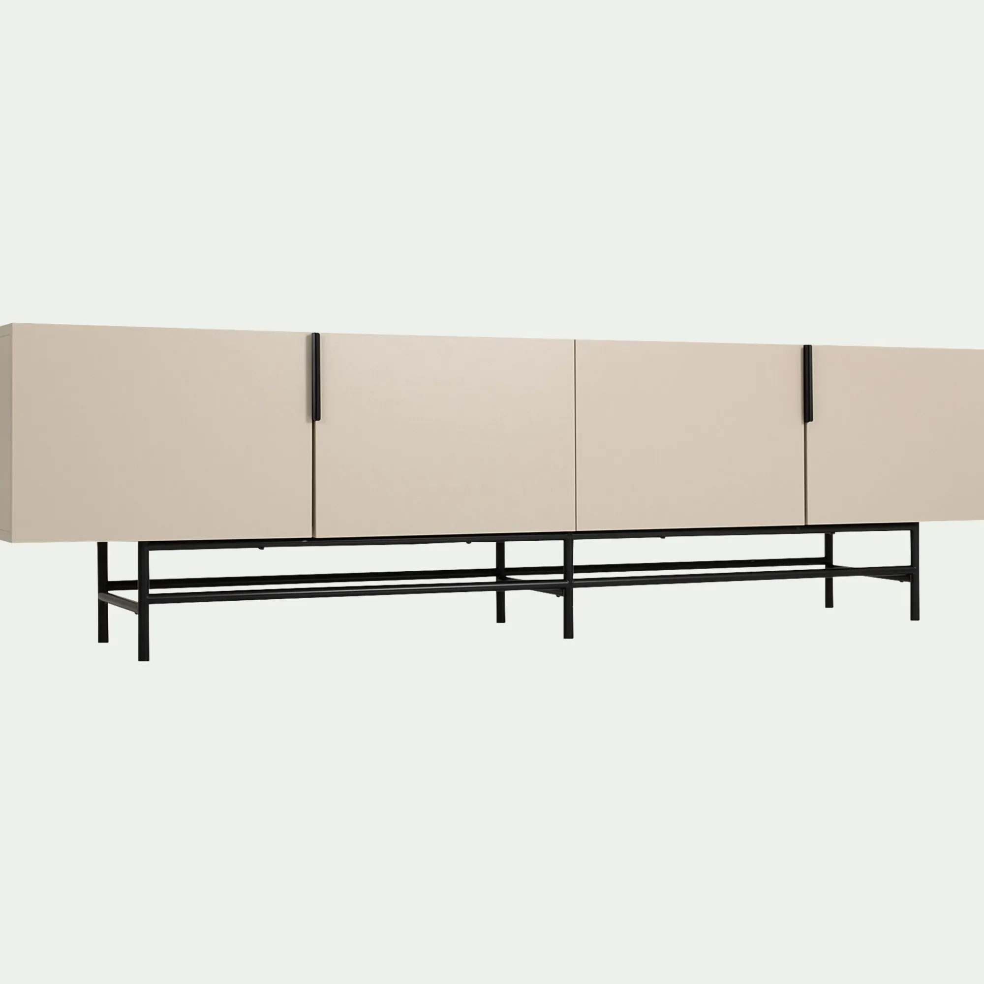 alinea Meuble Tv*Meuble TV en bois 4 portes - Beige