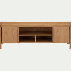 alinea Meuble Tv*Meuble TV en chêne massif 2 portes - Bois clair