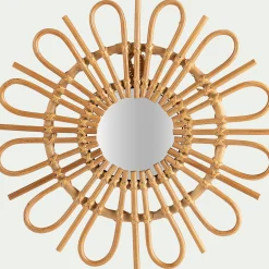 alinea Matelas Enfant|Déco Murale*Miroir fleur en rotin D35cm - Naturel
