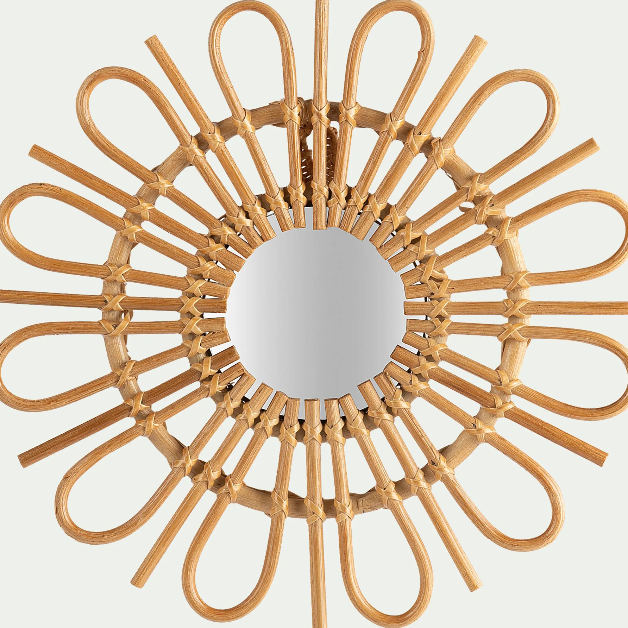 alinea Matelas Enfant|Déco Murale*Miroir fleur en rotin D35cm - Naturel