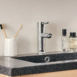 alinea Mitigeur*Mitigeur bas de lavabo en chrome H18,90cm - Argenté