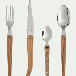 alinea Ménagère Et Coffret Couverts*Ménagère 16 pièces en inox et bois d'olivier - Naturel