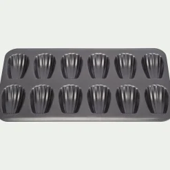 alinea Moule À Gâteau*Moule à 12 madeleines en acier - anthracite Gris