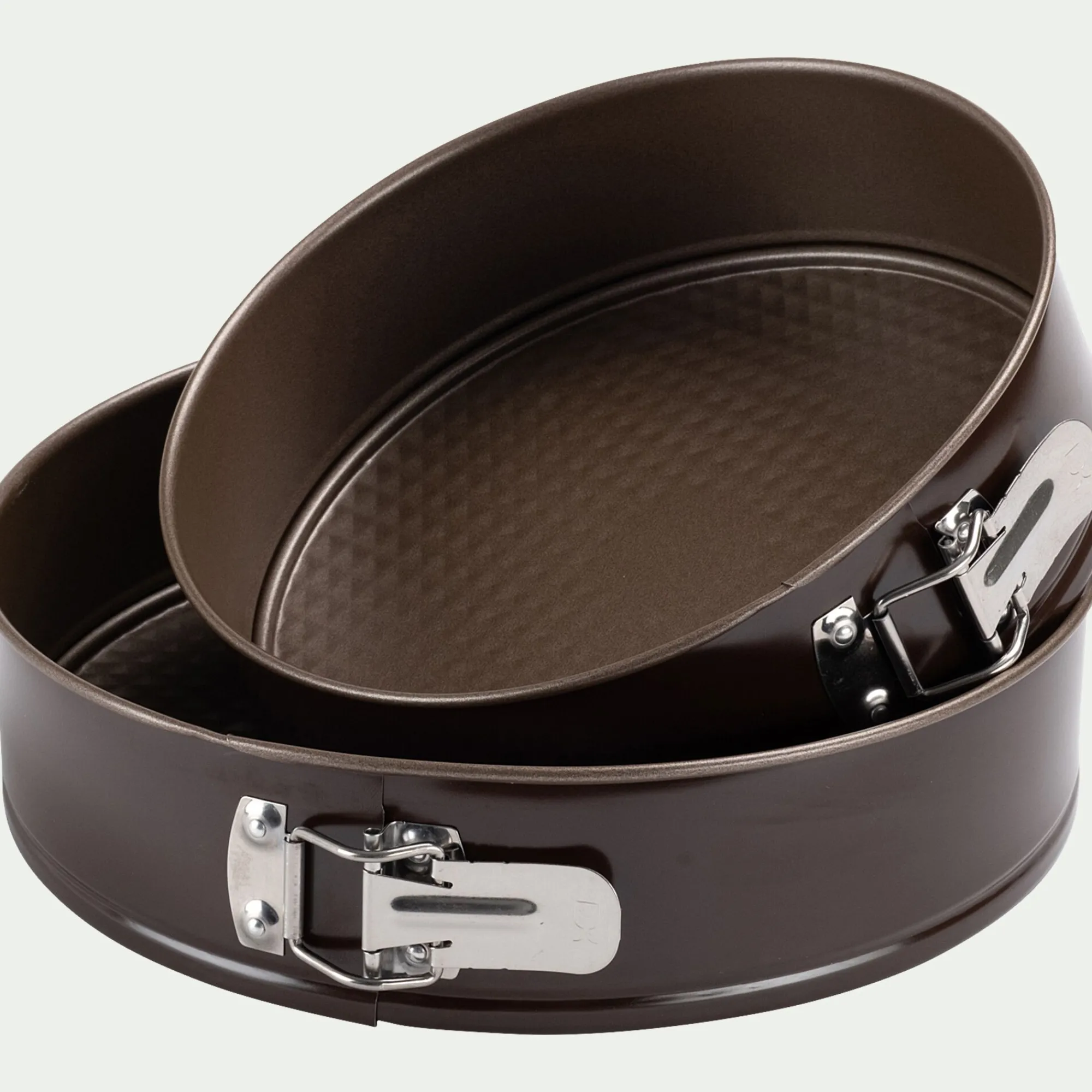 alinea Emporte-Pièce Et Cercle À Pâtisserie|Moule À Gâteau*Moule à manqué rond démontable en acier D24cm - Marron
