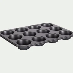 alinea Moule À Gâteau*Moule 12 mini muffins en acier - anthracite Gris
