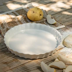 alinea Moule À Gâteau|Plat À Four*Moule à tarte en céramique D31cm - Beige