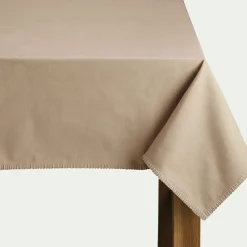 alinea Nappe|Nappe Et Serviette De Noël*Nappe brodée en coton 150x250cm - corde Beige