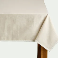 alinea Nappe*Nappe en coton finition biais bicolore 150x250cm - Beige