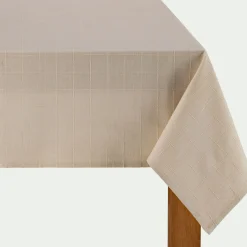 alinea Nappe|Nappe Et Serviette De Noël*Nappe en coton 150x250cm - Beige