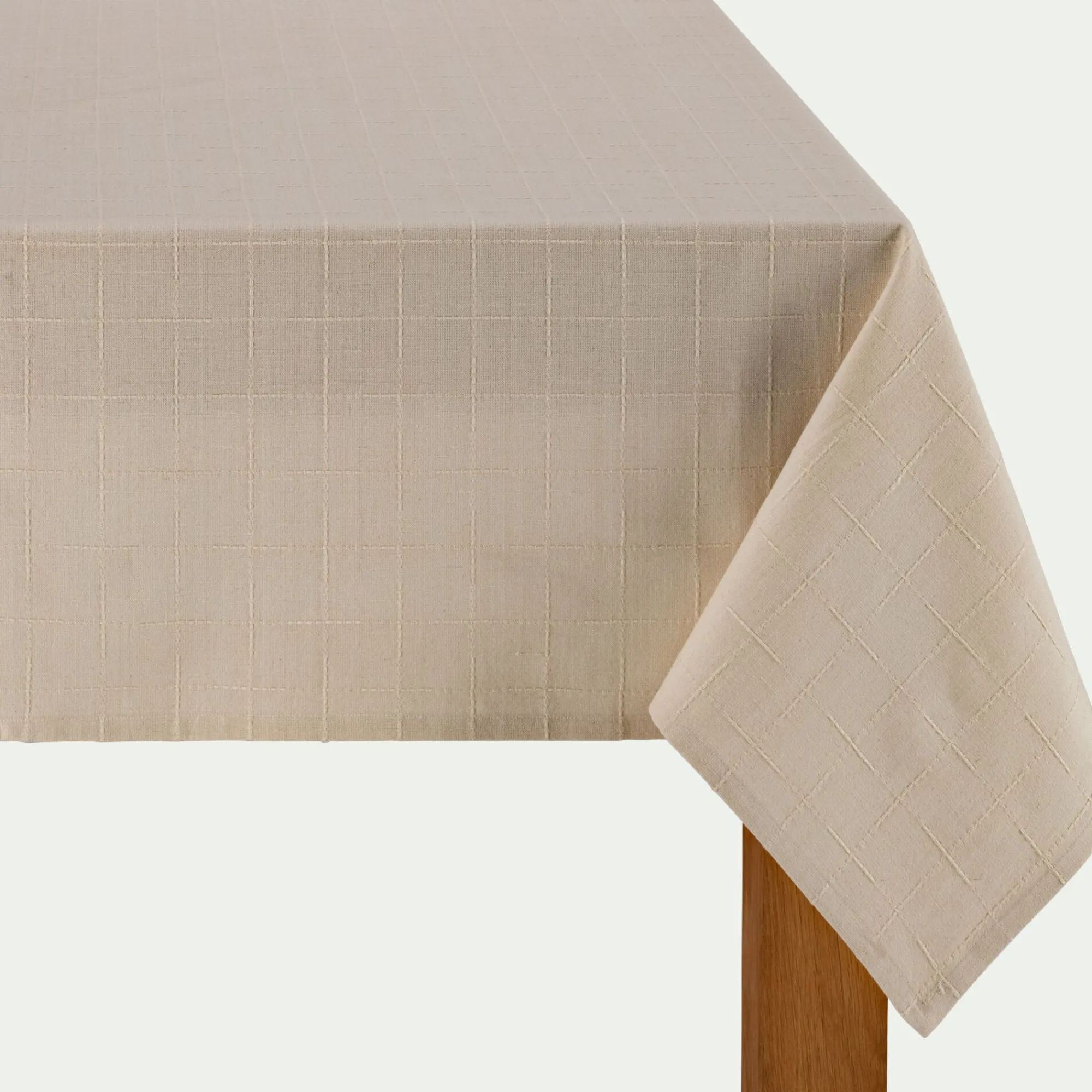 alinea Nappe|Nappe Et Serviette De Noël*Nappe en coton 150x250cm - Beige