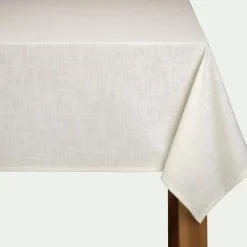 alinea Nappe|Nappe Et Serviette De Noël*Nappe en coton 150x250cm - écru Blanc