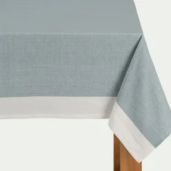 alinea Nappe*Nappe en lin et coton - calaluna et naturel 170x250cm Bleu