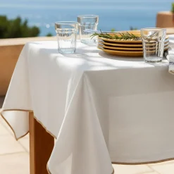 alinea Nappe|Nappe Et Serviette De Noël*Nappe en lin 150x250cm - écru Blanc