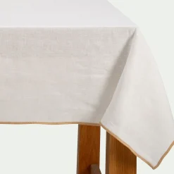 alinea Nappe|Nappe Et Serviette De Noël*Nappe en lin 150x250cm - écru Blanc