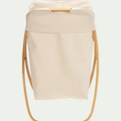 alinea Panier À Linge*Panier à linge en polycoton et bambou H67xL46cm - blanc