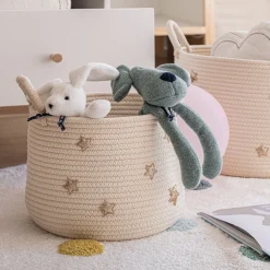 alinea Matelas Enfant|Panier*Panier de rangement à poids D23xH26cm - blanc