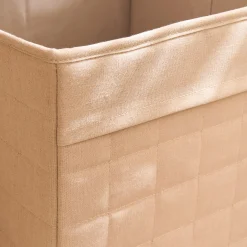 alinea Matelas Enfant|Panier*Panier de rangement cubique en tissu L30cm - beige