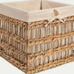 alinea Panier*Panier de rangement en jacinthe d'eau 30x30cm - naturel