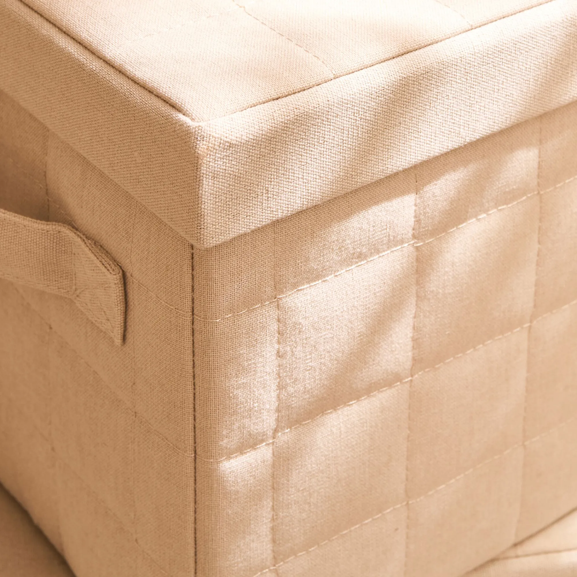 alinea Boîte De Rangement|Boîte De Rangement Enfant*Panier de rangement pliable en tissu L33cm - beige