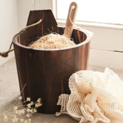 alinea Accessoire De Salle De Bain|Panier De Rangement Salle De Bain*Panier de rangement wenge en bois - marron Bois foncé