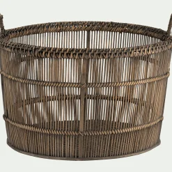 alinea Accessoire De Salle De Bain|Panier*Panier en bambou tressé - naturel H31xL26cm