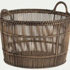 alinea Accessoire De Salle De Bain|Panier*Panier en bambou tressé - naturel H31xL26cm