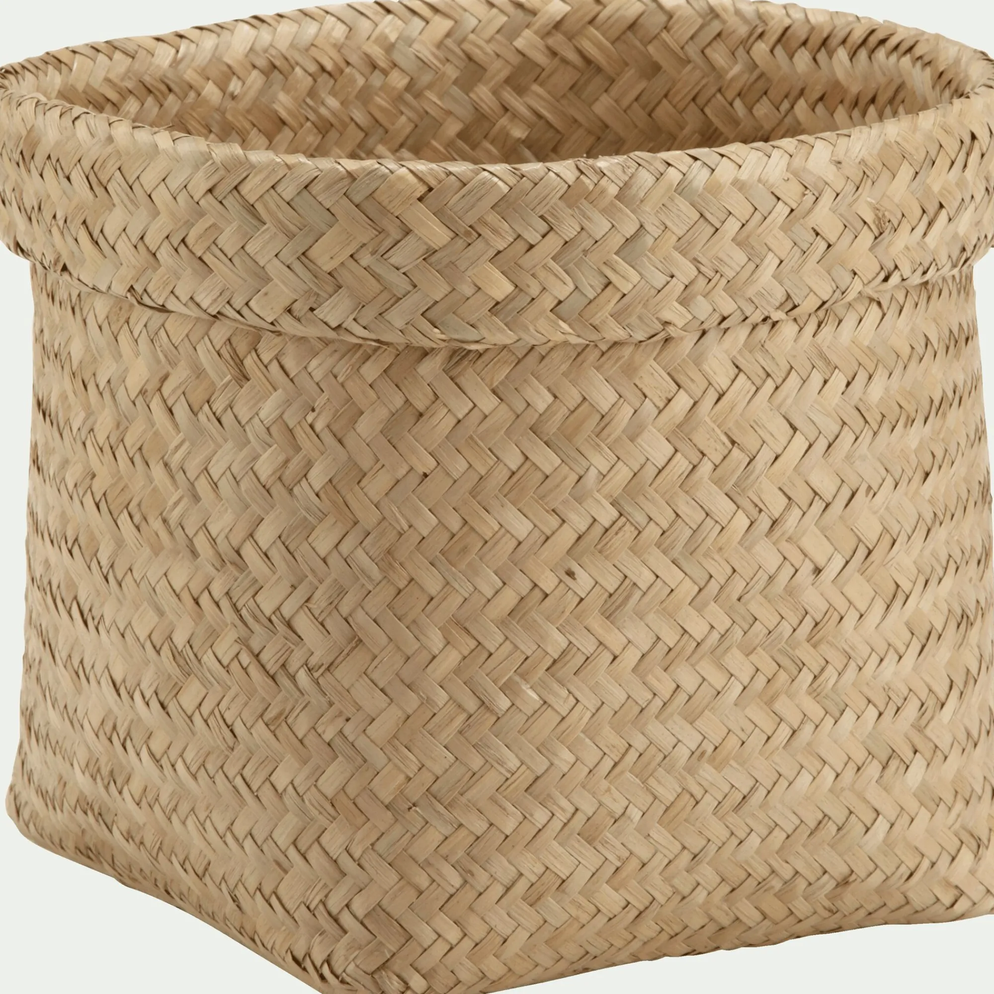 alinea Accessoire De Salle De Bain|Panier*Panier en jonc de mer - naturel H18xD24cm