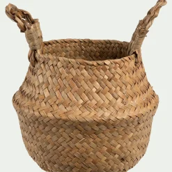 alinea Accessoire De Salle De Bain|Panier*Panier en jonc de mer - naturel H14,5xD16,5cm