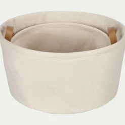 alinea Matelas Enfant|Accessoire De Salle De Bain*Panier en tissu - D40cm Blanc ventoux