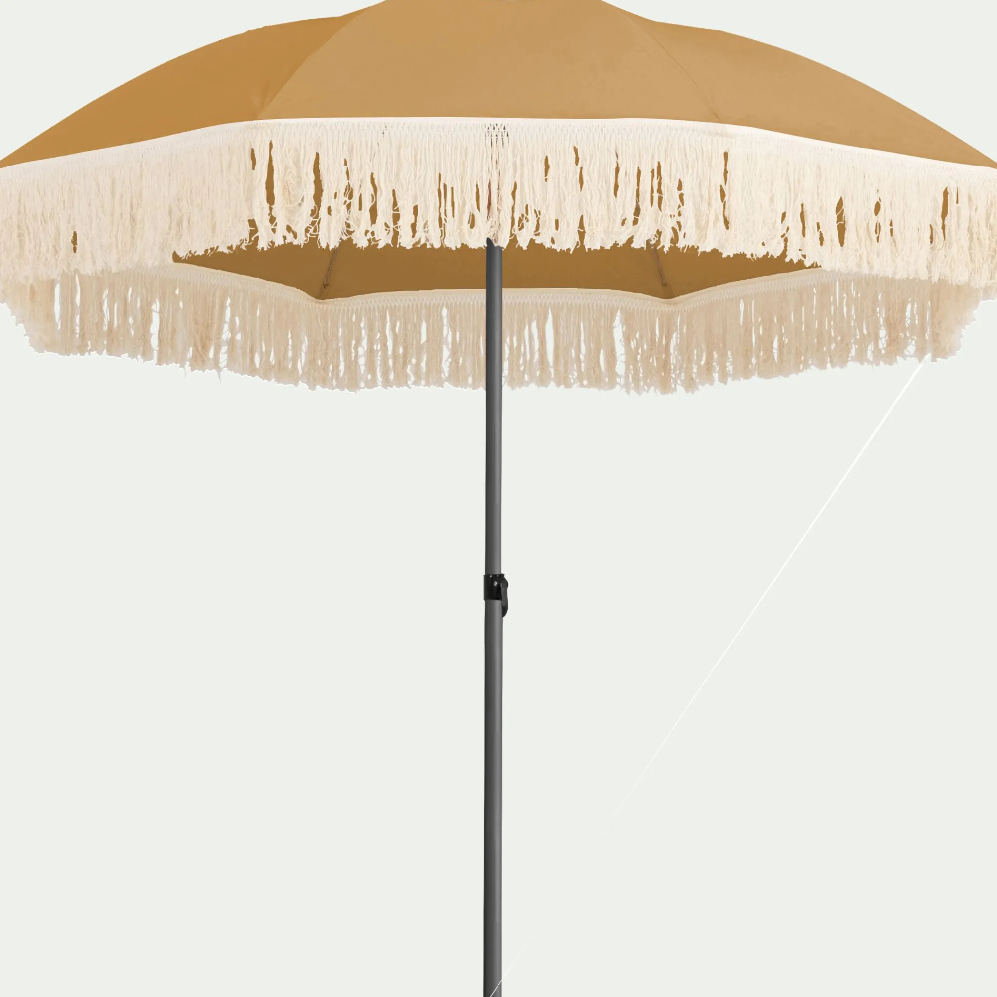 alinea Parasol De Balcon|Parasol Droit*Parasol à franges D180cm - nèfle Beige